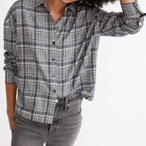 Madewell Flannel Westlake Shirt in Dublin Plaid